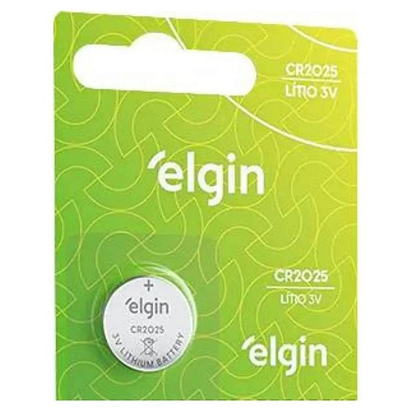 BATERIA ELGIN ENERGY CR2025 COM 1 UNIDADE