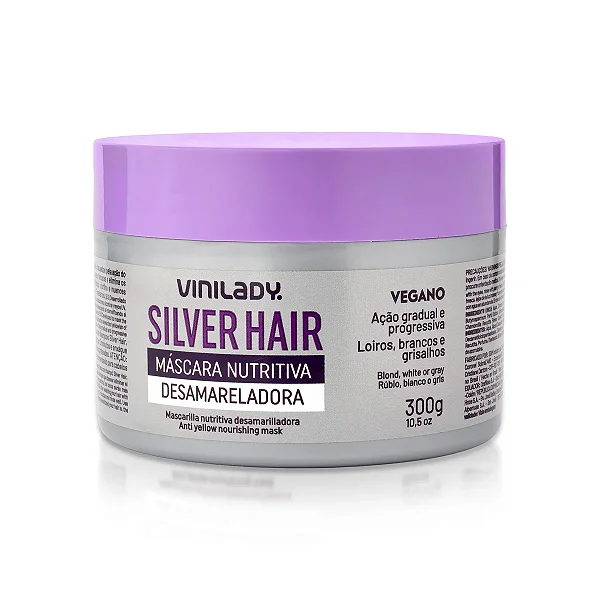 VINILADY MASCARA NUTRITIVA DESAMARELADORA 300G SILVERHAIR