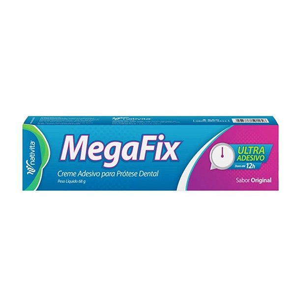 Megafix Fixador De Dentadura Fixaçao Duradoura 12 Horas 68g