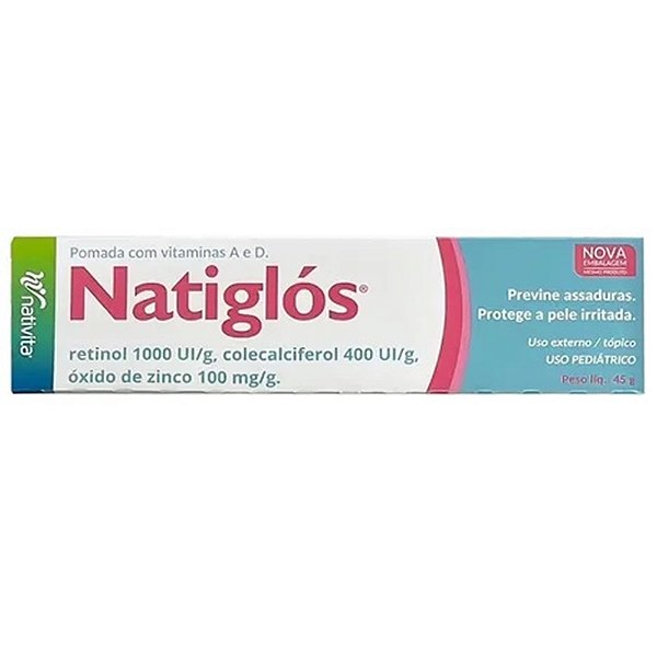 Natiglos pomada prevenção e tratamento assadura 45g Nativita