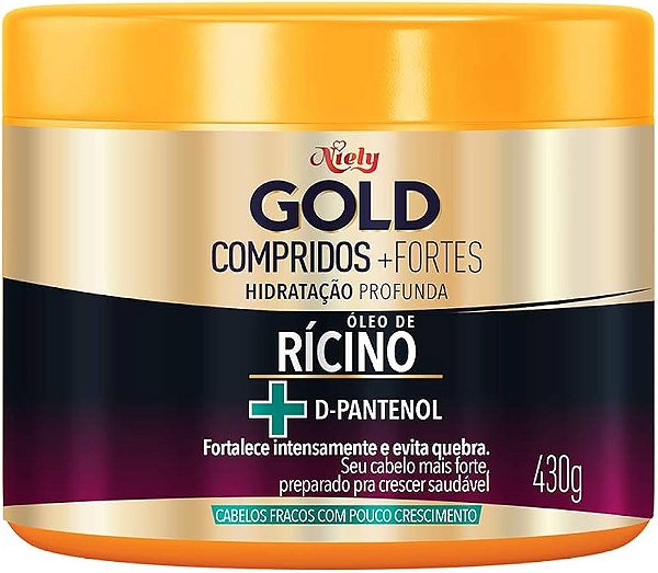 CREME MULTIFUNCIONAL NIELY GOLD 3 EM 1 COMPRIDOS FORTES 430G