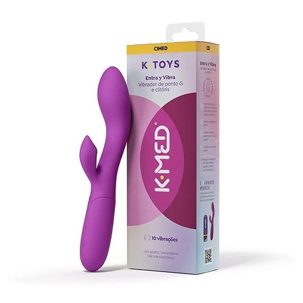 Vibrador De Ponto G e Clitóris Entra Y Vibra K-Med K-Toys
