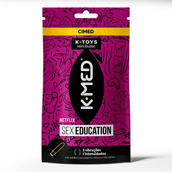 Mini Bullet Vibrador K-Med Sex Education Roxo K-Toys 1un