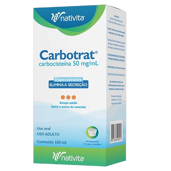 CARBOTRAT CABOCISTEINA XPE PED 100ML NATIVITA