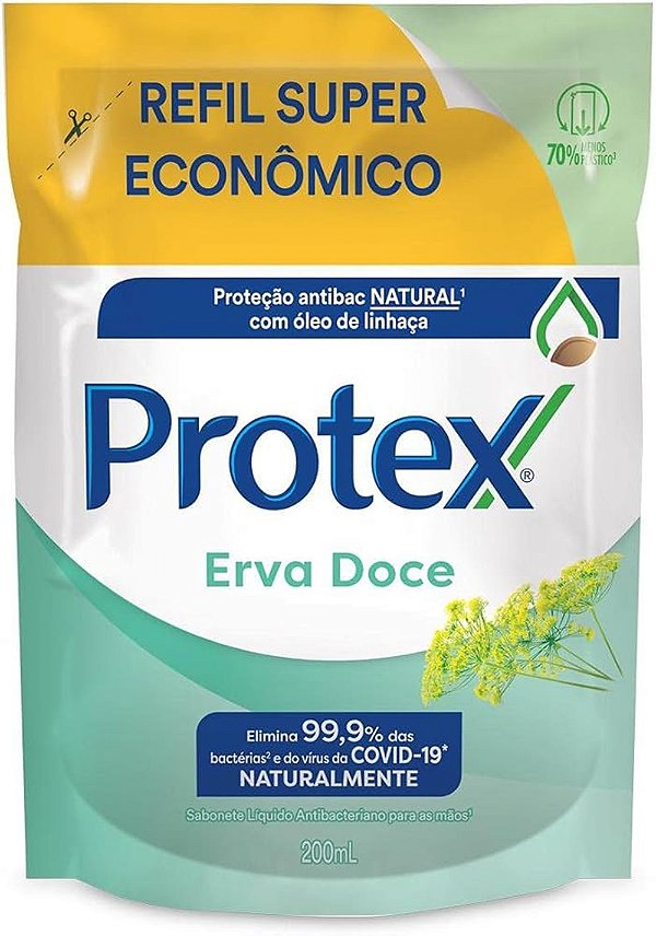 SABONETE LIQUIDO PROTEX ERVA DOCE REFIL 200ML