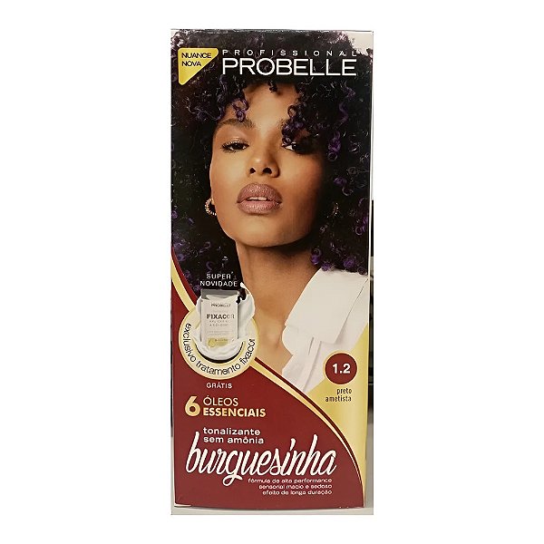 TINTURA PROBELLE BURGUESINHA SEM AMONIA 1.2 PRETO AMETISTA