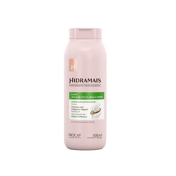 LOCAO HIDRATANTE HIDRAMAIS AGUA DE COCO E ARGILA VERDE 500ML