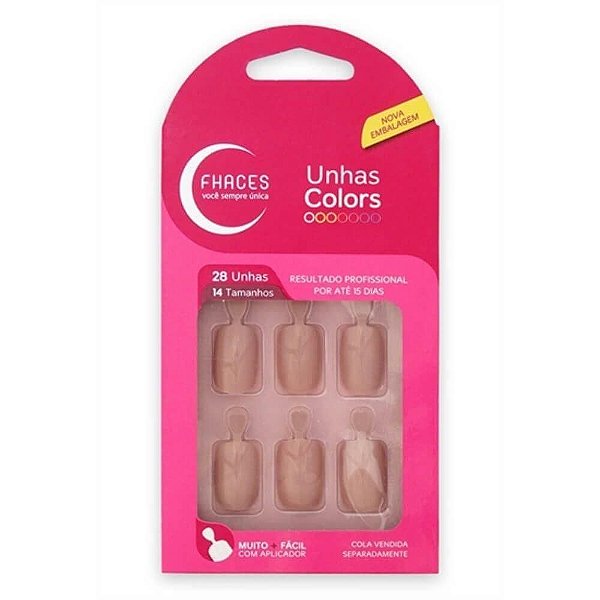 UNHAS FHACES COLORS C/ 28 UNHAS REF.: U3051 NUDE