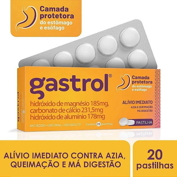 GASTROL 20 PASTILHAS