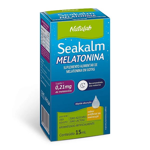 SEAKALM MELATONONA 15ML SABOR MARACUJA NATULAB