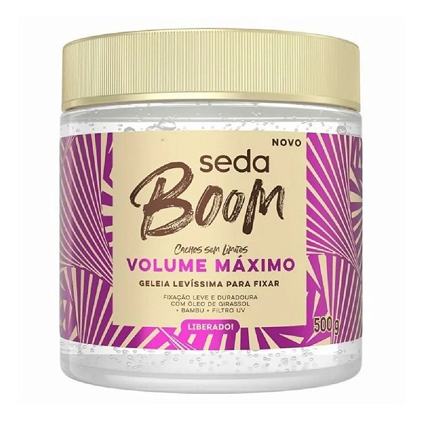Geleia Capilar Seda Boom Volume Máximo 500g