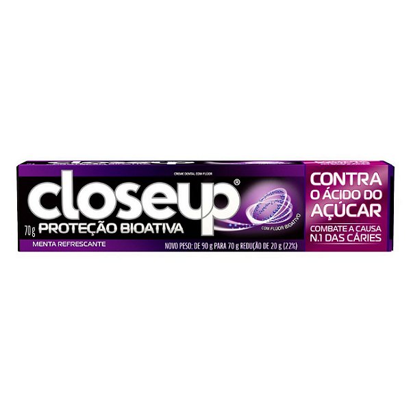 CREME DENTAL CLOSE-UP 70GR CONTRA O ACIDO DO ACUCAR