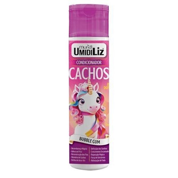 CONDICIONADOR CACHOS UMIDILIZ  BUBBLE GUM 300ML