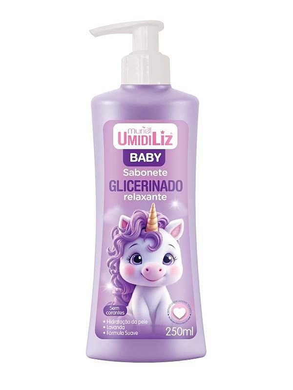 SABONETE LIQUIDO GLICERINADO UMIDILIZ BABY LAVANDA 250G