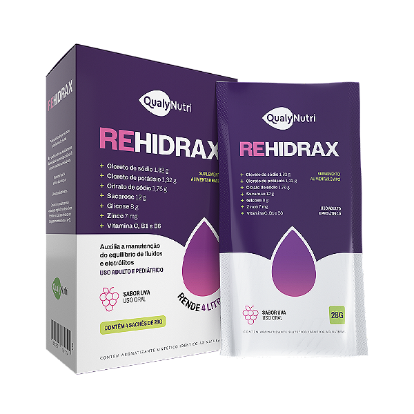 REHIDRAX 4 SACHES UVA QUALYNUTRI