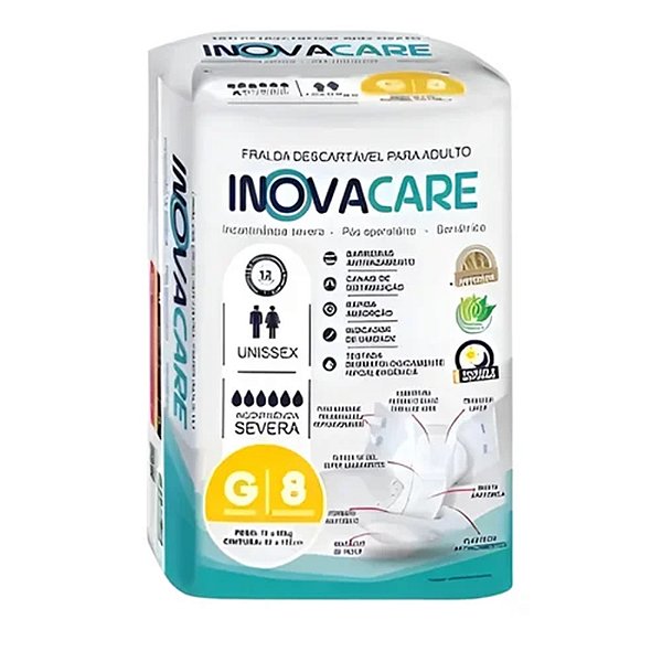 FRALDA GERIATRICA INOVACARE G 8 UNIDADES