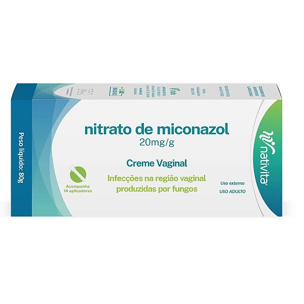 Nitrato de Miconazol Creme Vaginal 80g Nativita