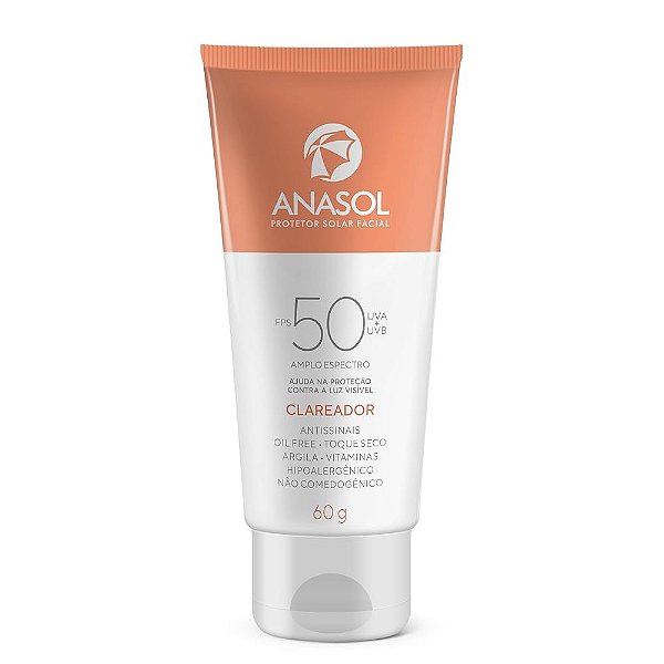 PROTETOR SOLAR ANASOL FPS 50 CLAREADOR 60G