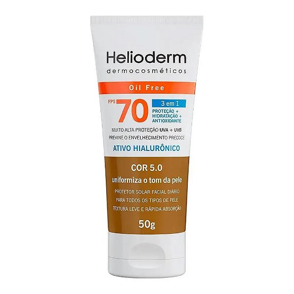 HELIODERM FACIAL FPS 70 50G COR 5.0