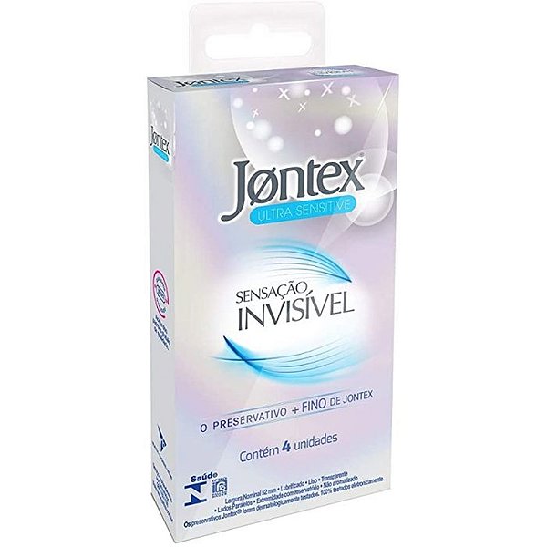 PRESERVATIVO JONTEX 4UN SENSACAO INVISIVEL
