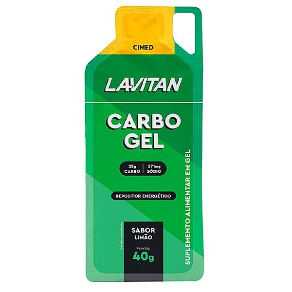 LAVITAN CARBO GEL SACHE 40G SABOR LIMAO