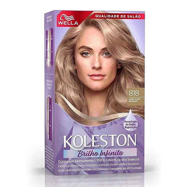 TINTURA KOLESTON 818 LOURO CLARO PEROLADO