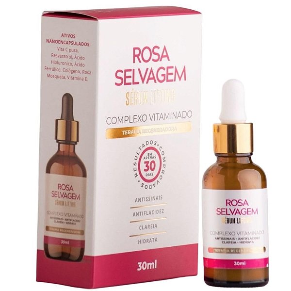 SERUM LIFTING ROSA SELVAGEM COMPLEXO VITAMINADO 30ML