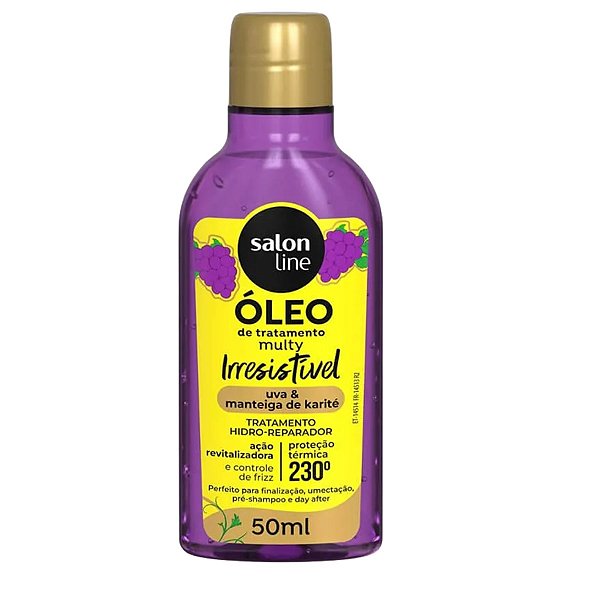 ÓLEO TRATAMENTO CAPILAR UVA HIDRO REPARADOR SALON LINE 50ML