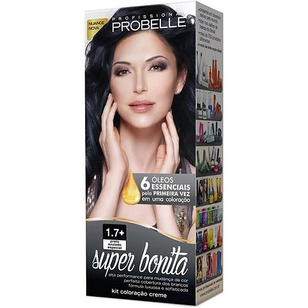 TINTURA PROBELLE SUPER BONITA 1.7 PRETO AZULADO ESPECIAL