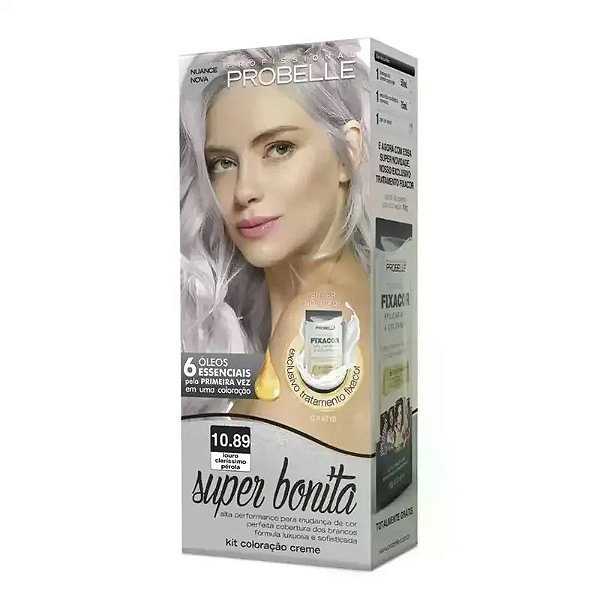 TINTURA PROBELLE SUPER BONITA 10.89 LOURO CLARISSIMO PEROLA