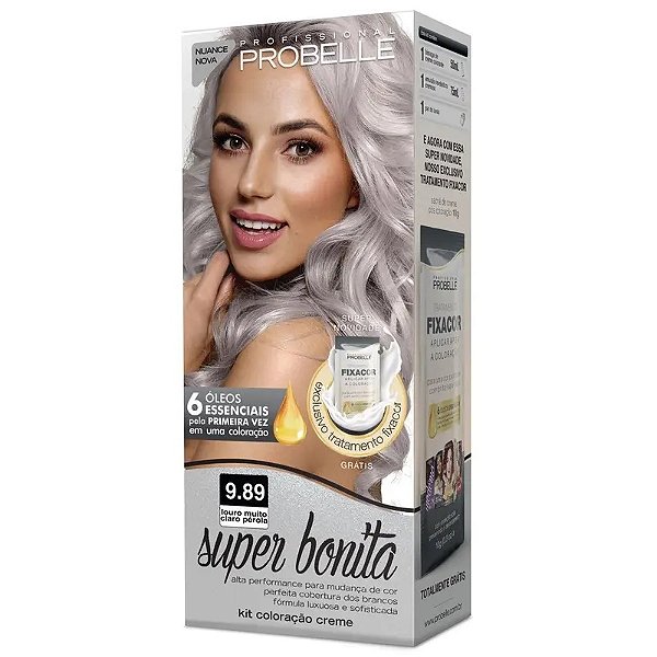 TINTURA PROBELLE SUPER BONITA 9.89 LOURO MUITO CLARO PEROLA