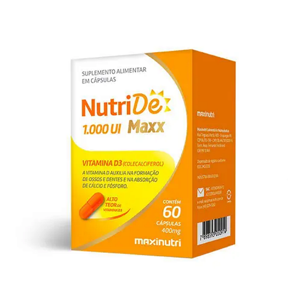 COLECALCIFEROL 1.000 60cps- NUTRIDE MAXX