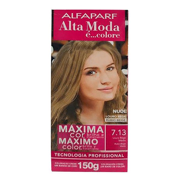 TINTURA ALTA MODA 7.13 LOURO BEGE MEDIO 150GR