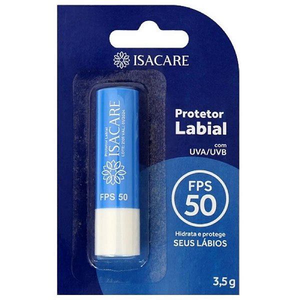 Protetor labial fps 50 sem cor isacare 3,5g