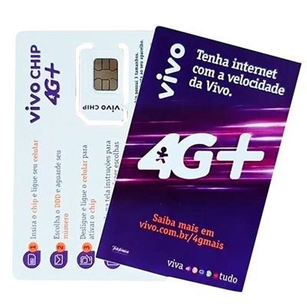 Chip Celular Vivo c/ Recarga