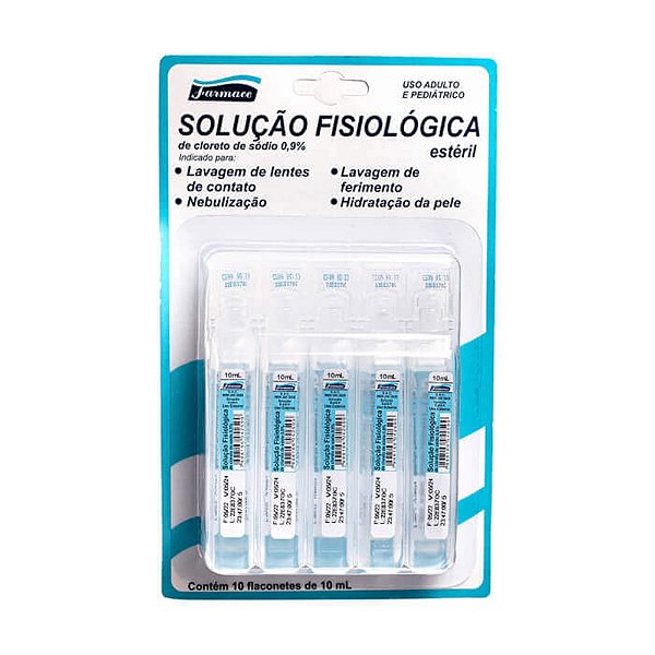SORO FISIOLOGICO 10ML COM 10 AMPOLAS FARMACE