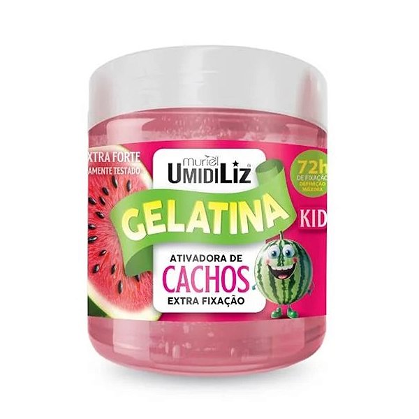 GELATINA UMIDILIZ KIDS ATIVADOR CACHOS MELANCIA 500G MURIEL