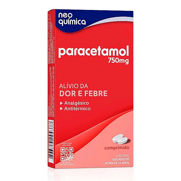 PARACETAMOL 750MG 20CPR NEOQUIMICA