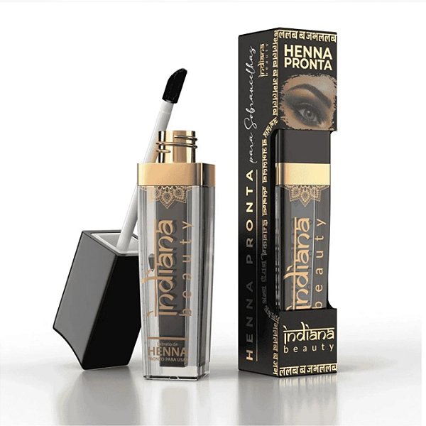 HENNA PRONTA PARA SOBRANCELHAS INDIANA BEAUTY CASTANHO ESCURO