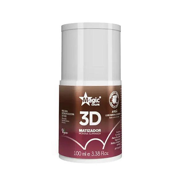 MAGIC COLOR GLOSS MATIZADOR 3D MORENA ILUMINADA AVELÃ 100ML
