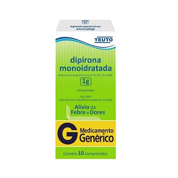DIPIRONA 1G 10CPR TEUTO