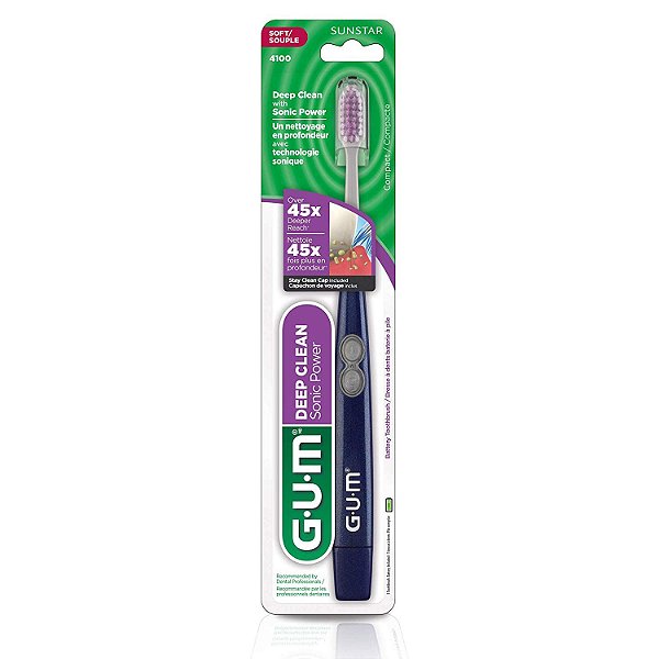 ESCOVA DENTAL ELETRICA GUM ACTIVAL DEEP CLEAN +REFIL