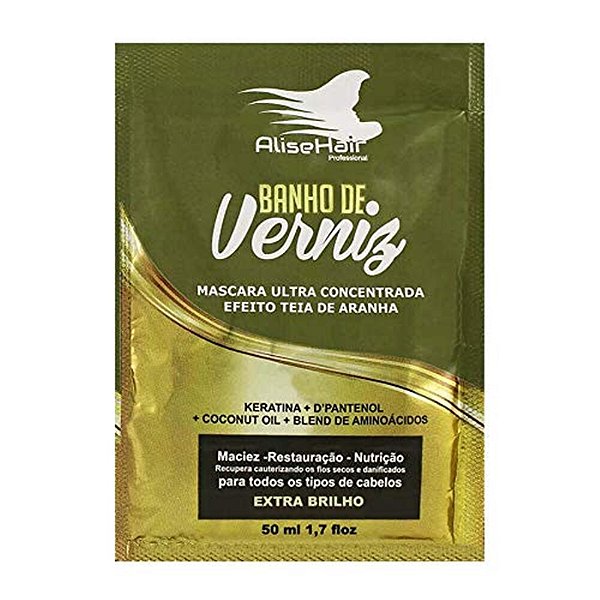 MASCARA CAPILAR ALISE HAIR  BANHO DE VERNIZ 50ML