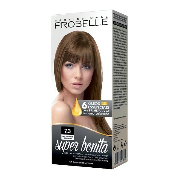 TINTURA PROBELLE SUPER BONITA 7.3 LOURO MEDIO DOURADO