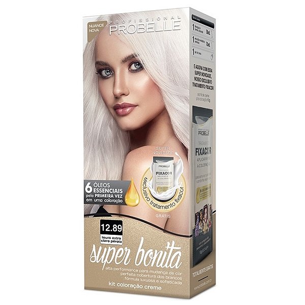 TINTURA PROBELLE SUPER BONITA 12.89 LOURO EXTRA CLARO PEROLA