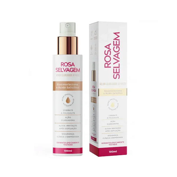 ACIDO CLAREADOR ATIVADO ROSA SELVAGEM 100ML
