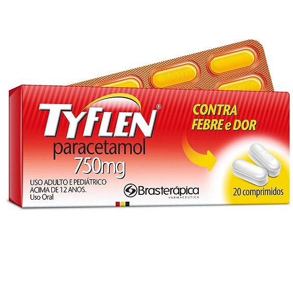 Tyflen Paracetamol 750Mg 20 Comprimidos