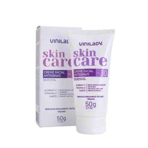 CREME FACIAL VINILADY 50G ANTISSINAIS FPS 30
