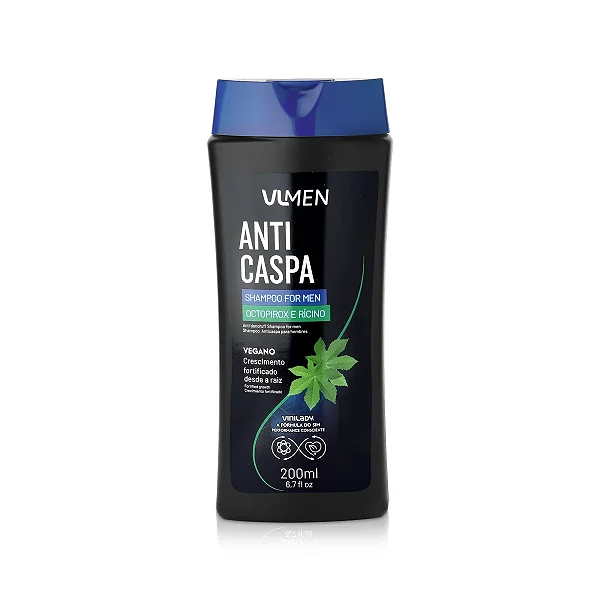 SHAMPOO VINILADY ANTICASPA 200ML FOR MEN OCTOPIROX E RICINO