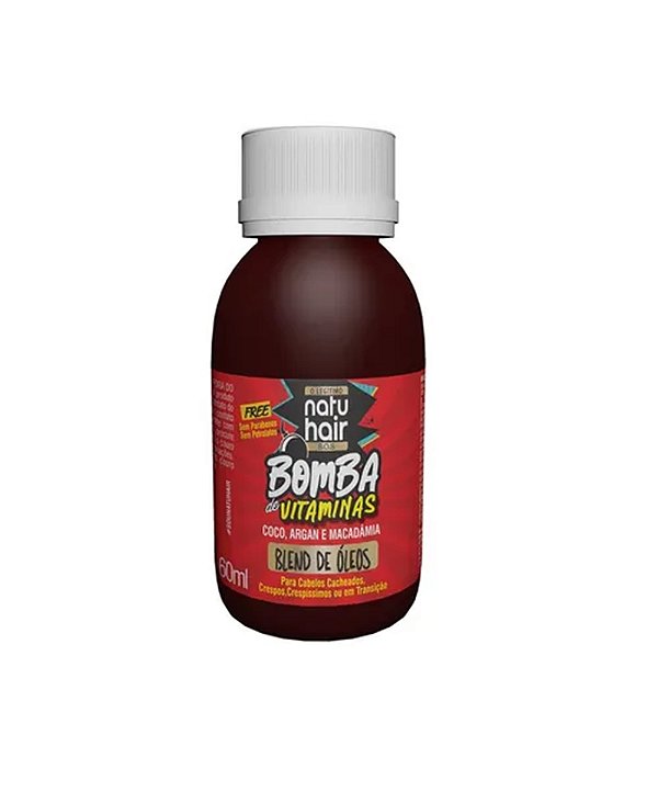 OLEO CAPILAR NATU HAIR BLEND DE OLEOS BOMBA DE VITAMINAS 60ML